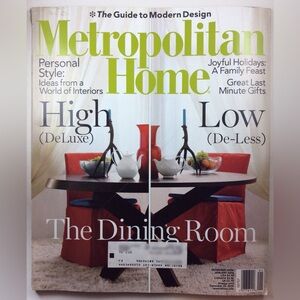 Metropolitan Home Magazine December 2005 / January 2006